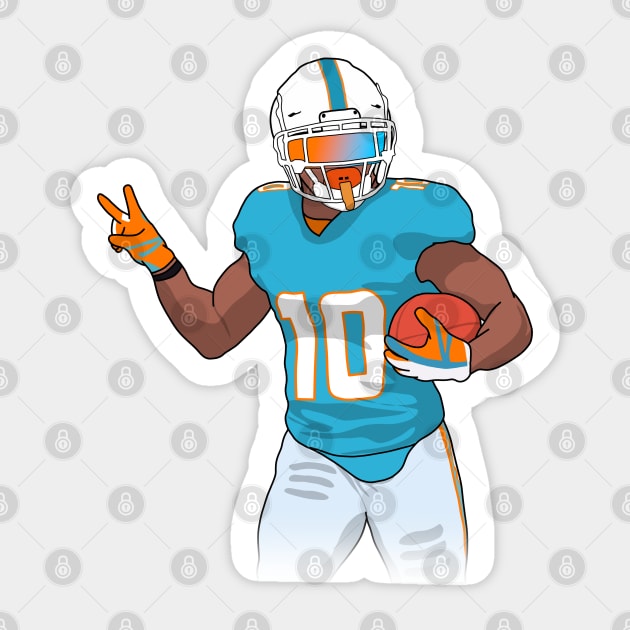 tyreek and miami Sticker by rsclvisual